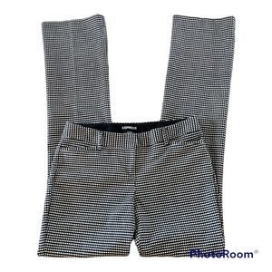 Express Columnist Black and White Print Pants - Size 0R